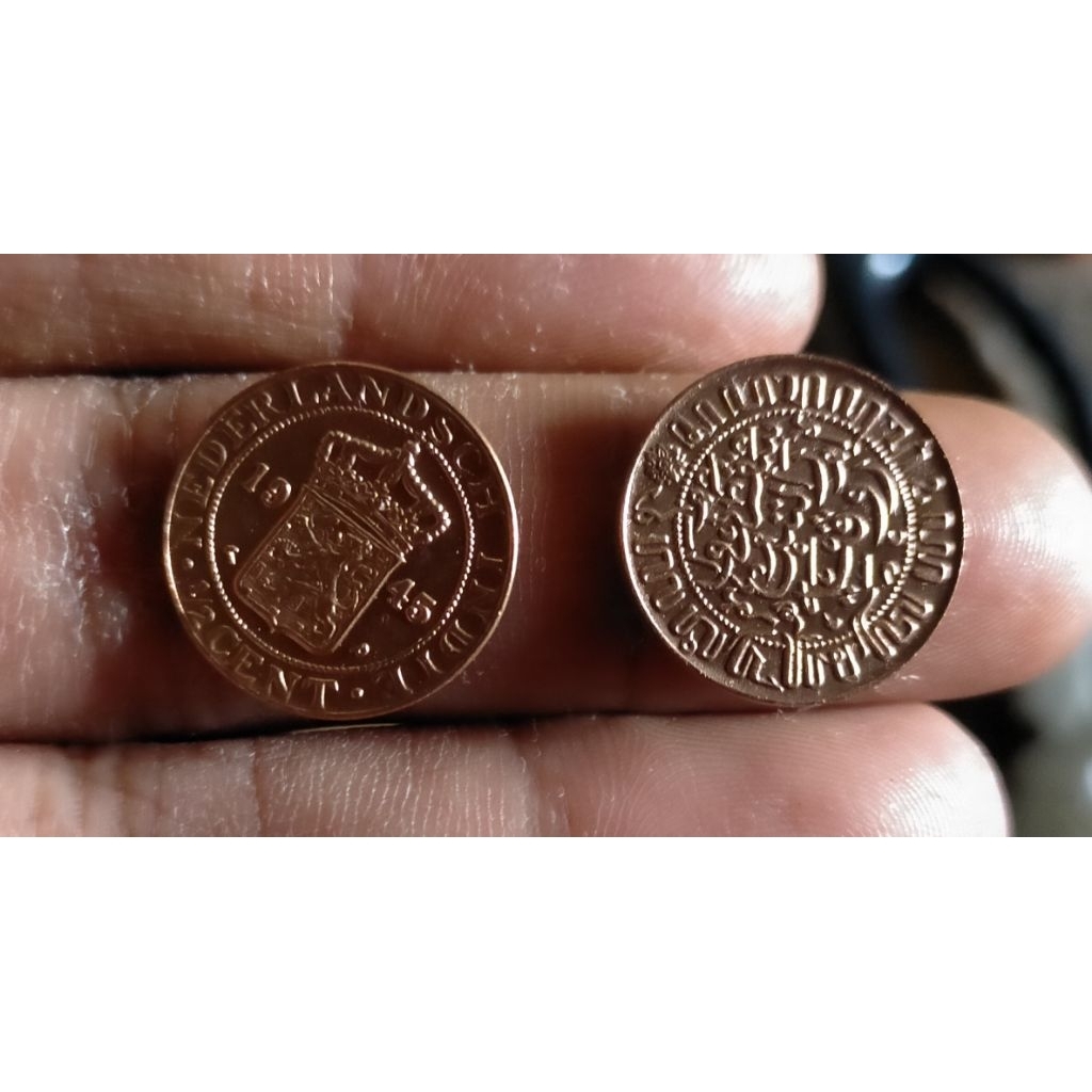 Koin penjajahan 1/2 sen Nederland indie