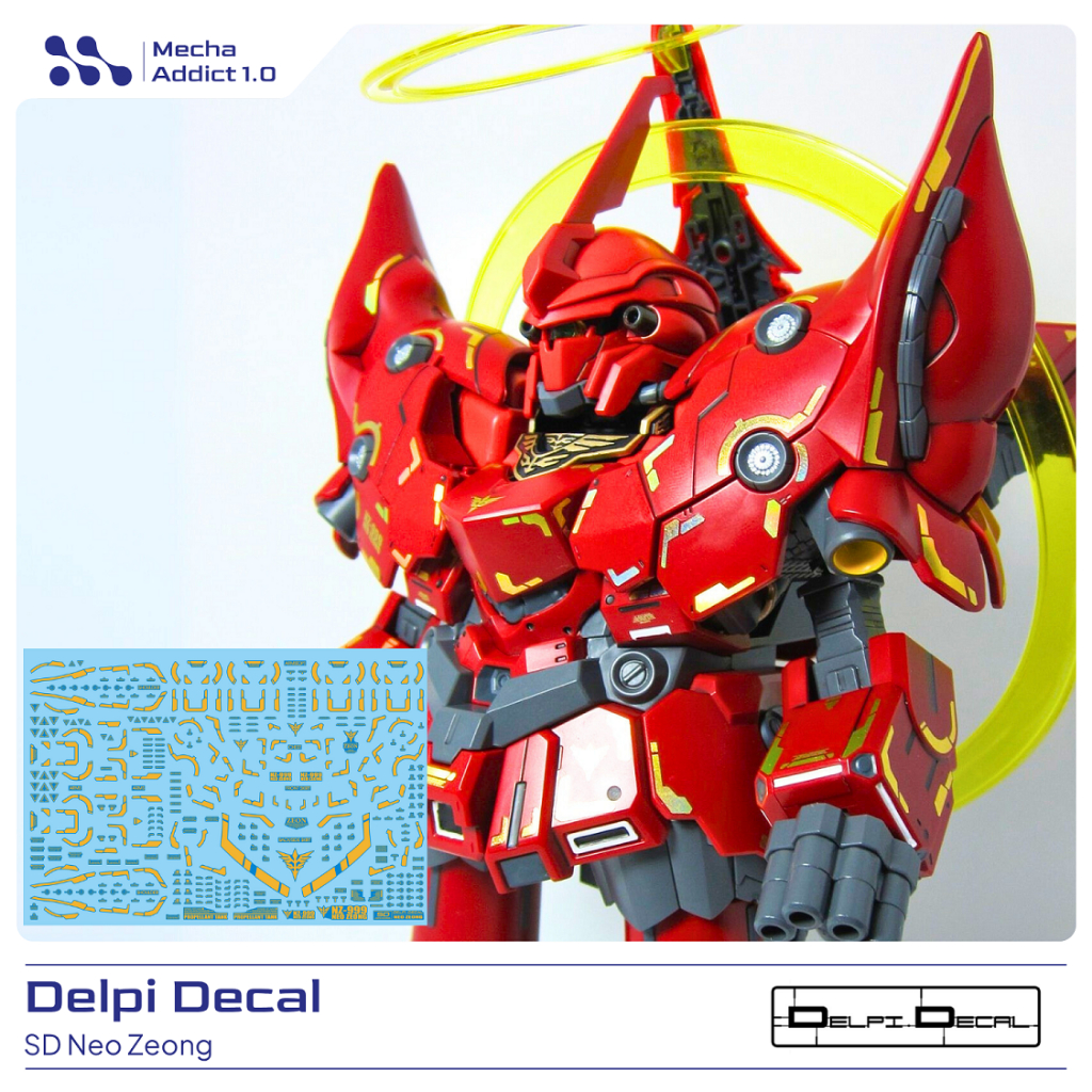 Water Slide Decal SD Neo Zeong By DELPI - Gold Hologram