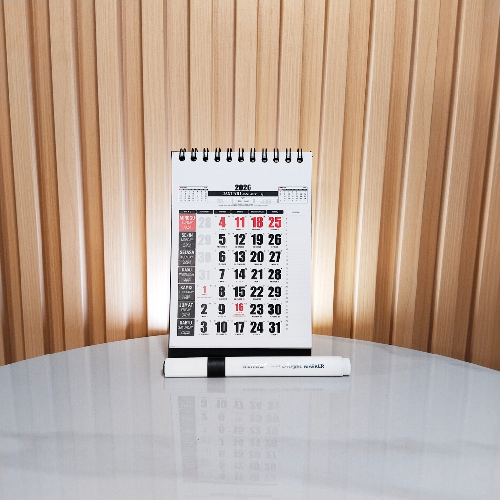 

kalender 2026,A6 mini,kalender meja,kalender catatan kalender souvenir dilengkapi penanggalan jawa dan hijriyah