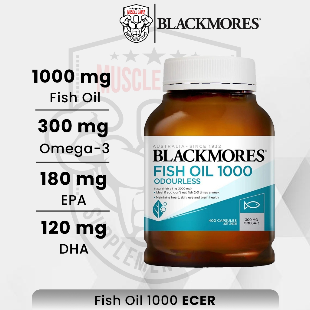 Balckmores Odourless Fish Oil 1000iu Omega 3 DHA