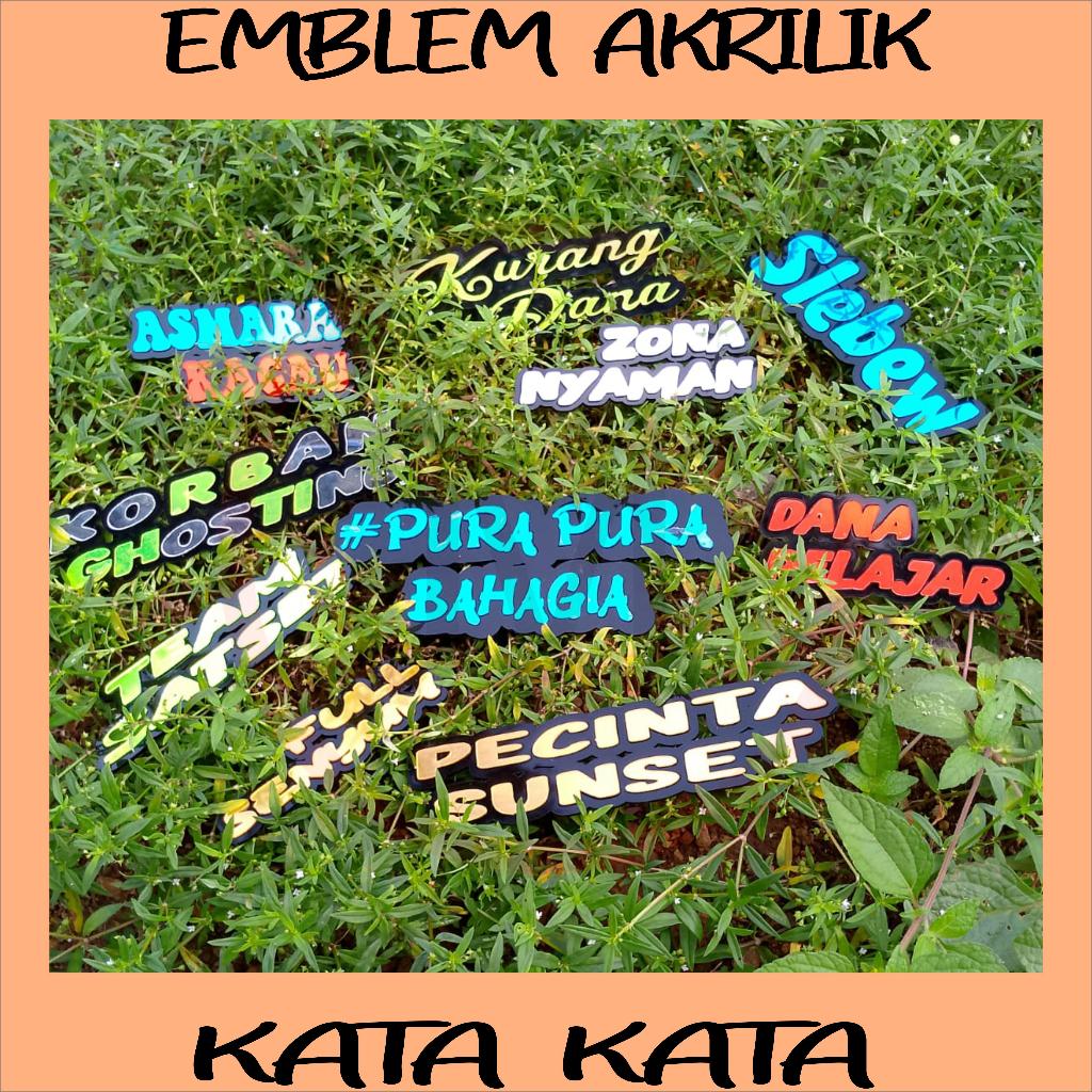 EMBLEM LOGO VARIASI MOTOR / MOBIL / SANGKAR BURUNG DAN LAINYA