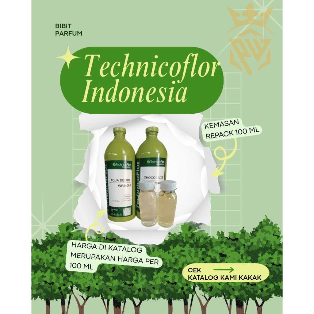 BIBIT PARFUM KEMASAN REPACK 100 ML BY TFI/TECHNICOFLOR INDONESIA