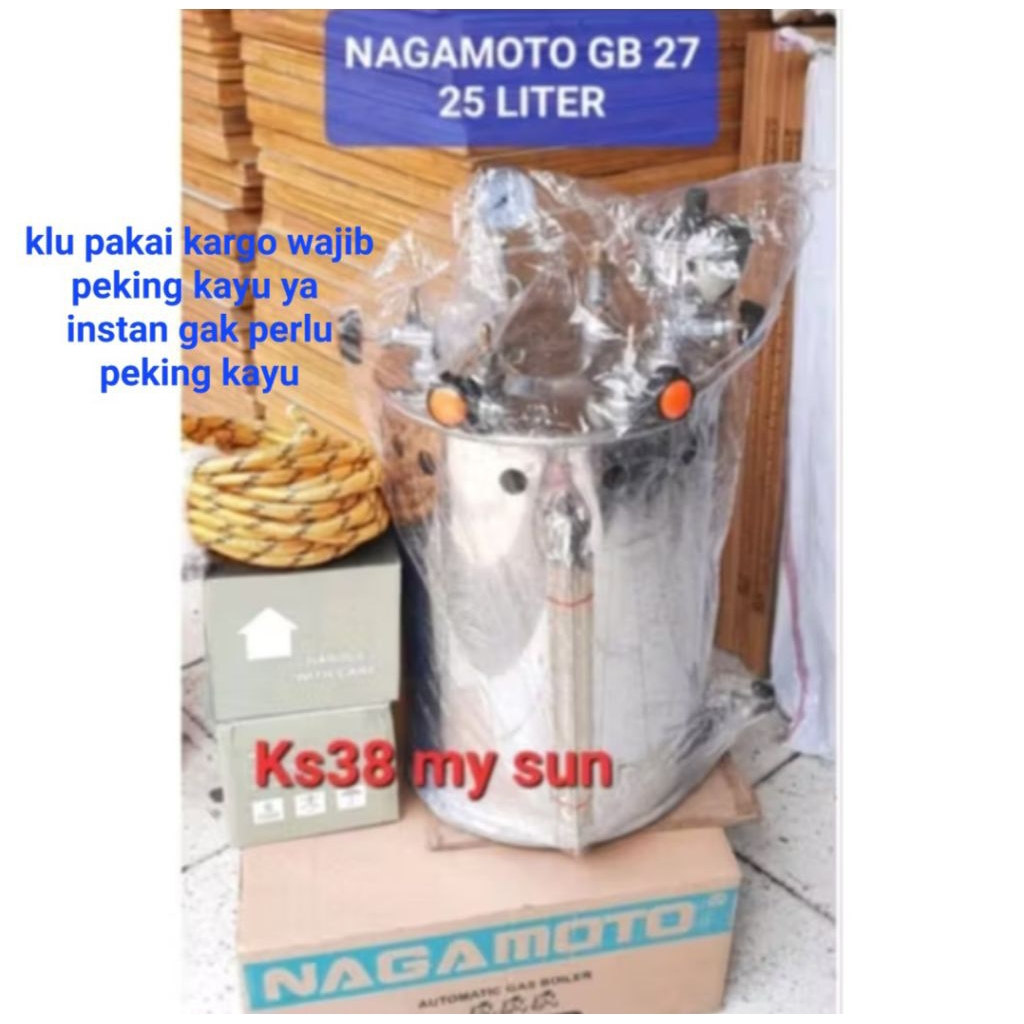 kompor setrika uap boiler nagamoto Gb27 =25 liter