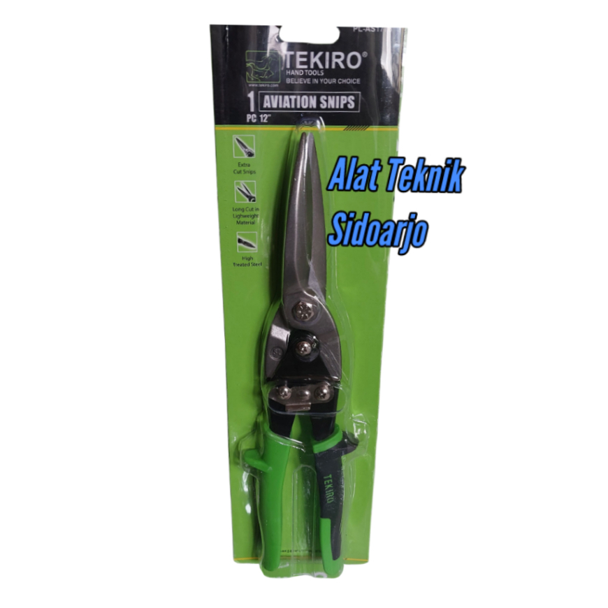 TEKIRO gunting seng aviation snips 12 inch ORIGINAL