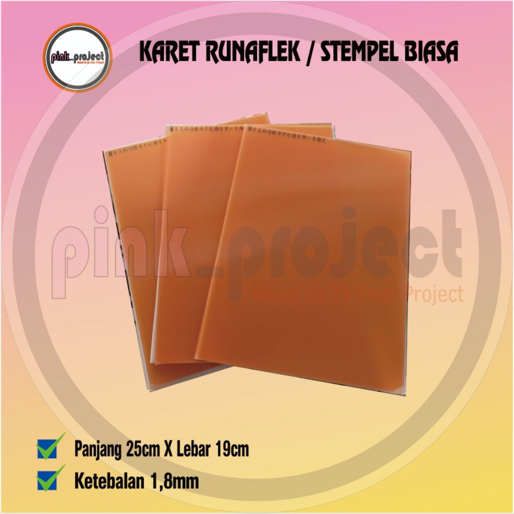 

Karet stempel Runaflek / Karet Stempel Biasa Bahan Stempel