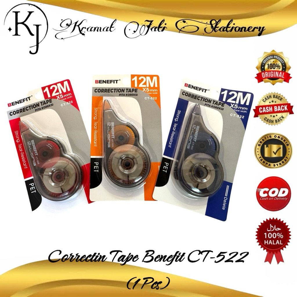 

Correction Tape Benefit CT-522 (1 Pcs)