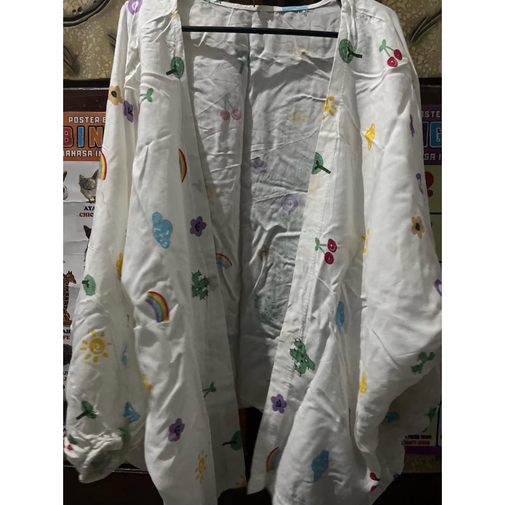 outher /cardigan wanita warna putih