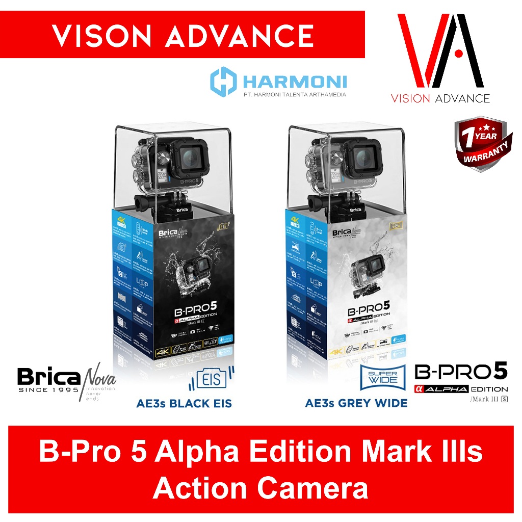 Brica B-Pro 5 BPRO5 Alpha Edition 4K Mark III S AE3S EIS Wide Action Camera