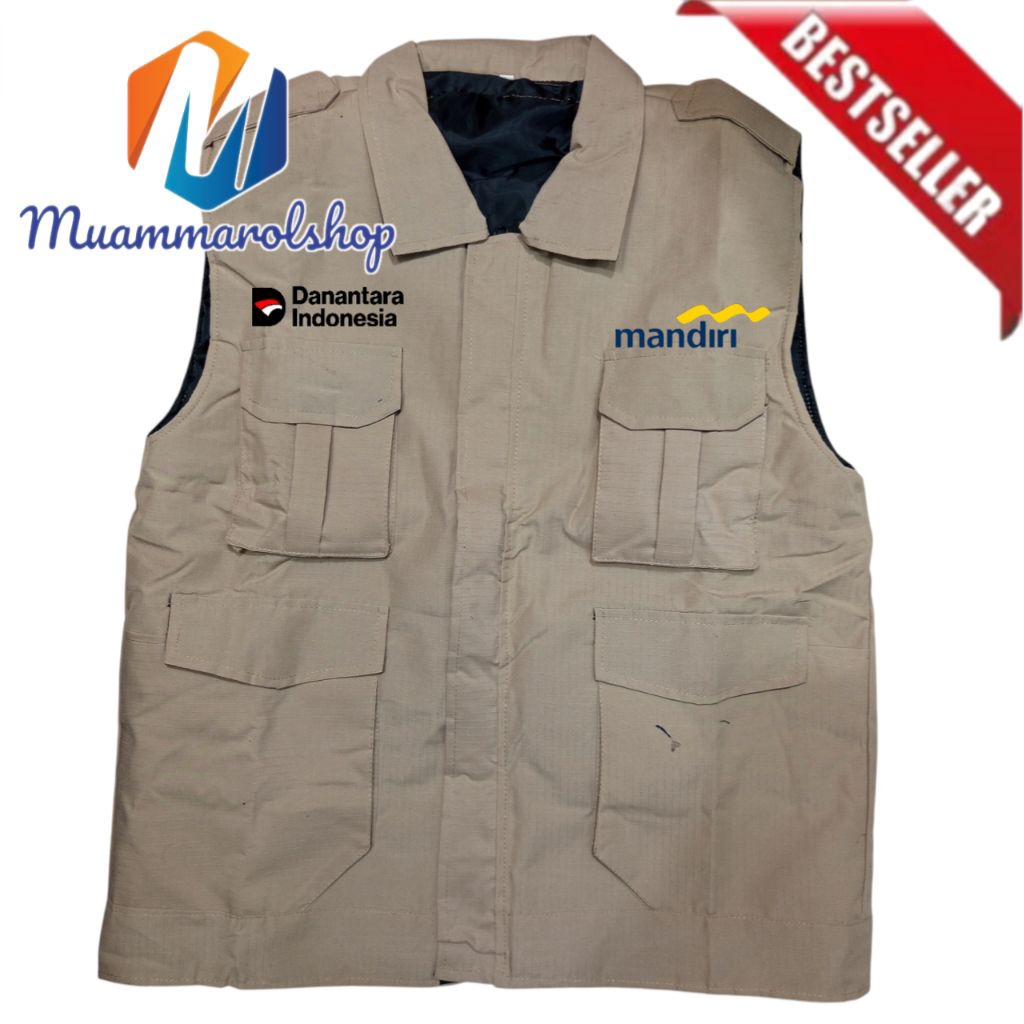 rompi danantara bank mandiri rompi bank mandiri bordir