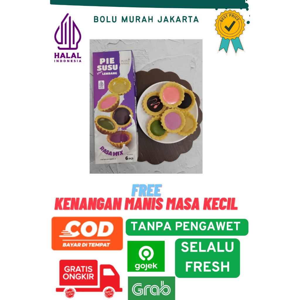 

BELI 2 free 1 hadiah manis COD Pie Susu Lembang | pie susu murah | pie susu bandung