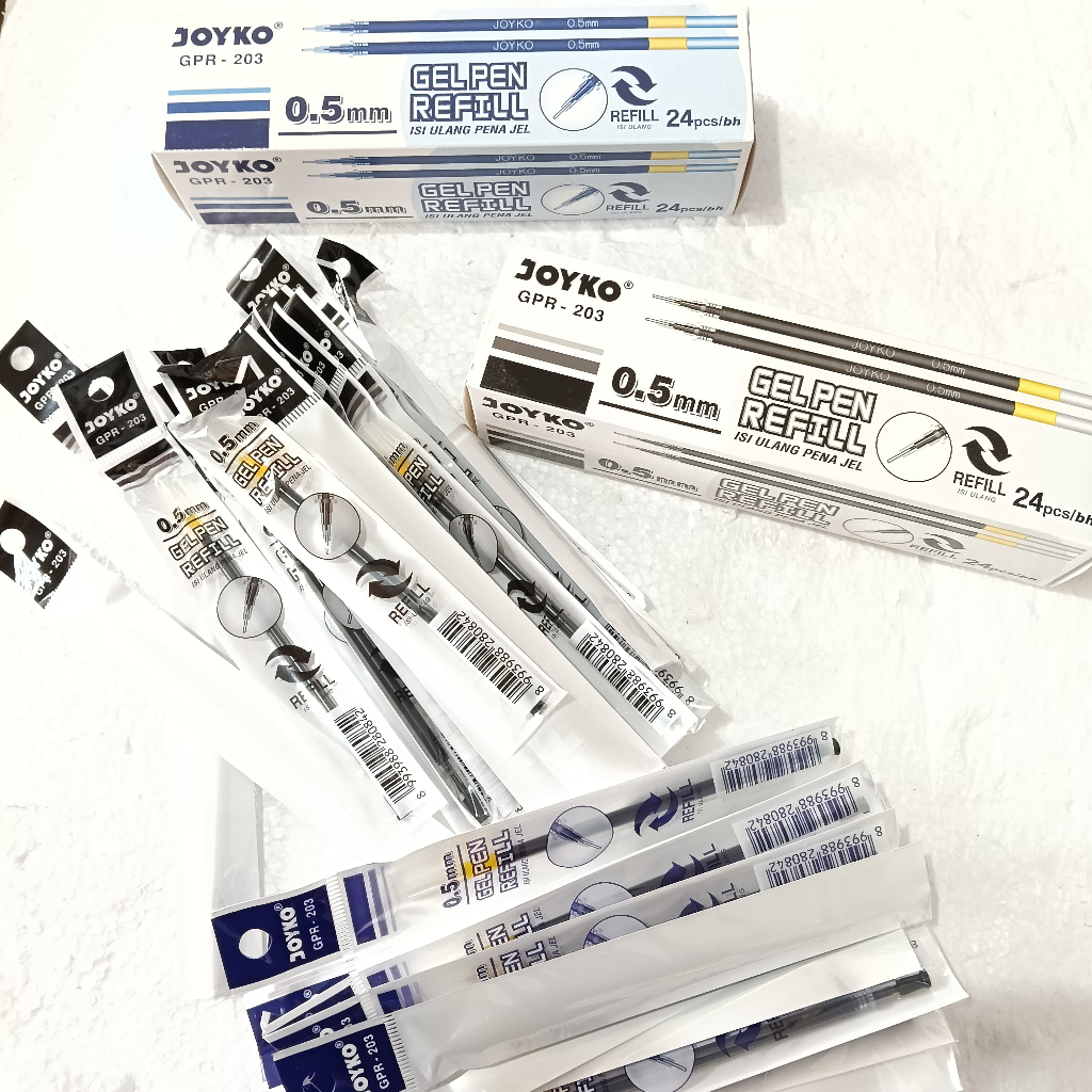 

1 Kotak - Refill Pena Cair Joyko GPR-203 Hitam Biru isi 24