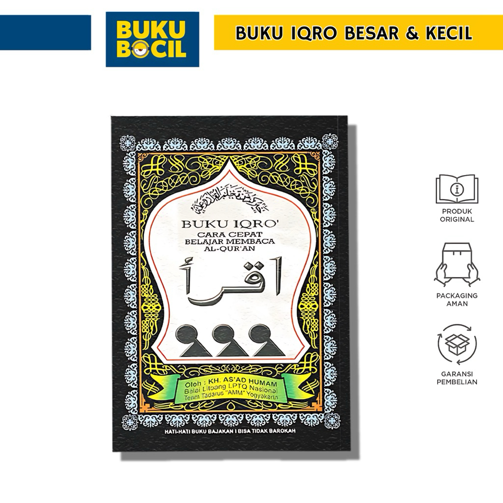 

Buku Iqro'/Iqra - Besar (15 x 21 cm) dan Kecil (12 x 15 cm)