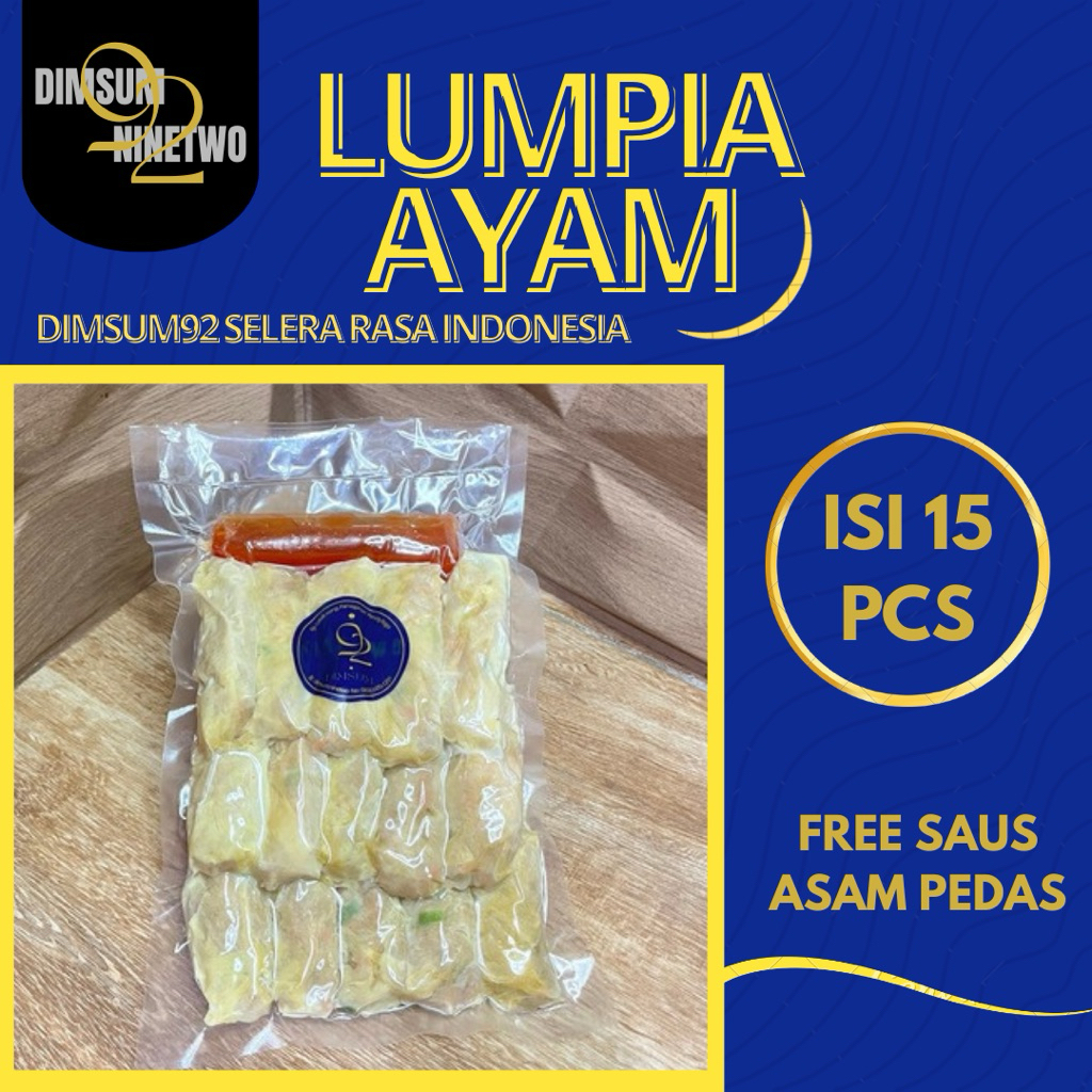 

Lumpia Ayam Premium Isi 15pcs FREE Saus Asam Pedas Di Kab Bogor Halal (PENGIRIMAN KHUSUS PULAU JAWA)