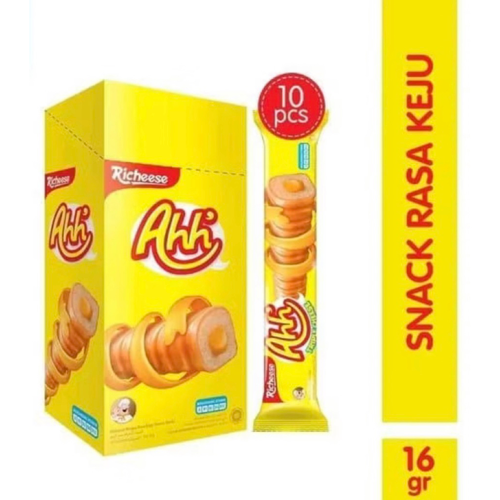

Richeese Nabati Ahh 1000 ( 1 Box Isi 10 Stik )