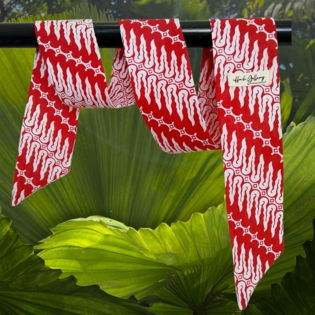 twily selendang Batik Merah Putih scarf merah putih twily syal batik merah putih