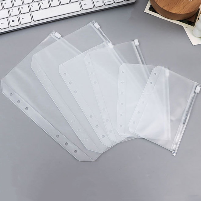 

COD Kantong Binder (A6) - Ziplock PVC Pouch - Untuk Notebook 6 Ring
