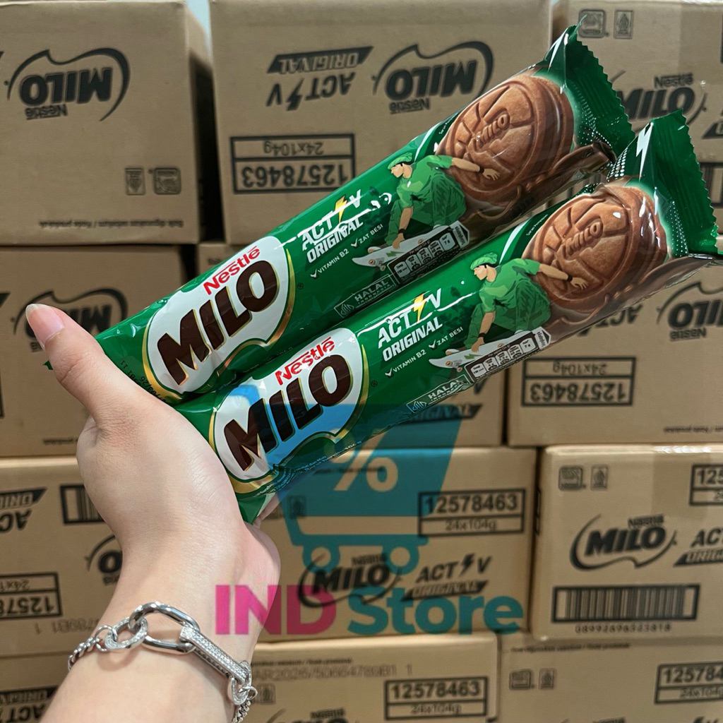 

BARU! MILO BISKUIT ORIGINAL / MILK 104g 1 Karton isi 24pcs