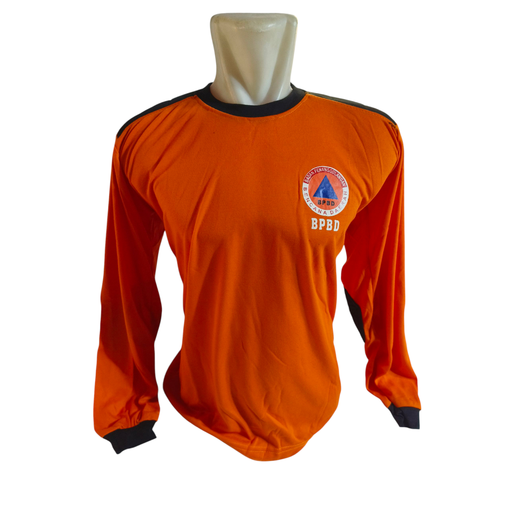 Kaos BPBD Panjang | Kaos Tembak BPBD | Kaos Badan Penanggulangan Bencana Daerah | Kaos Panjang BPBD