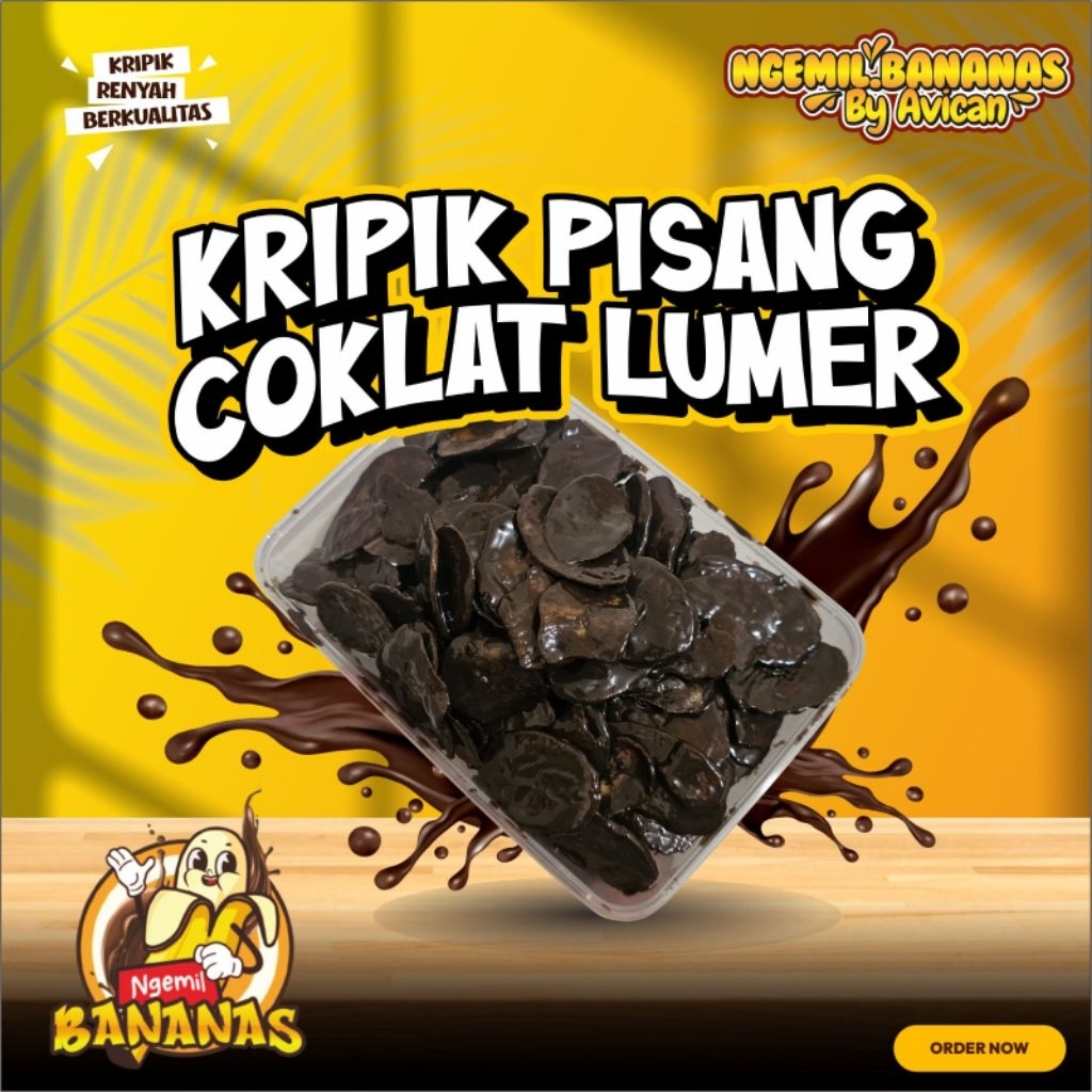 

KRIPIK PISANG COKLAT LUMER KRISPY KEMASAN 170gr 260gr 500gr