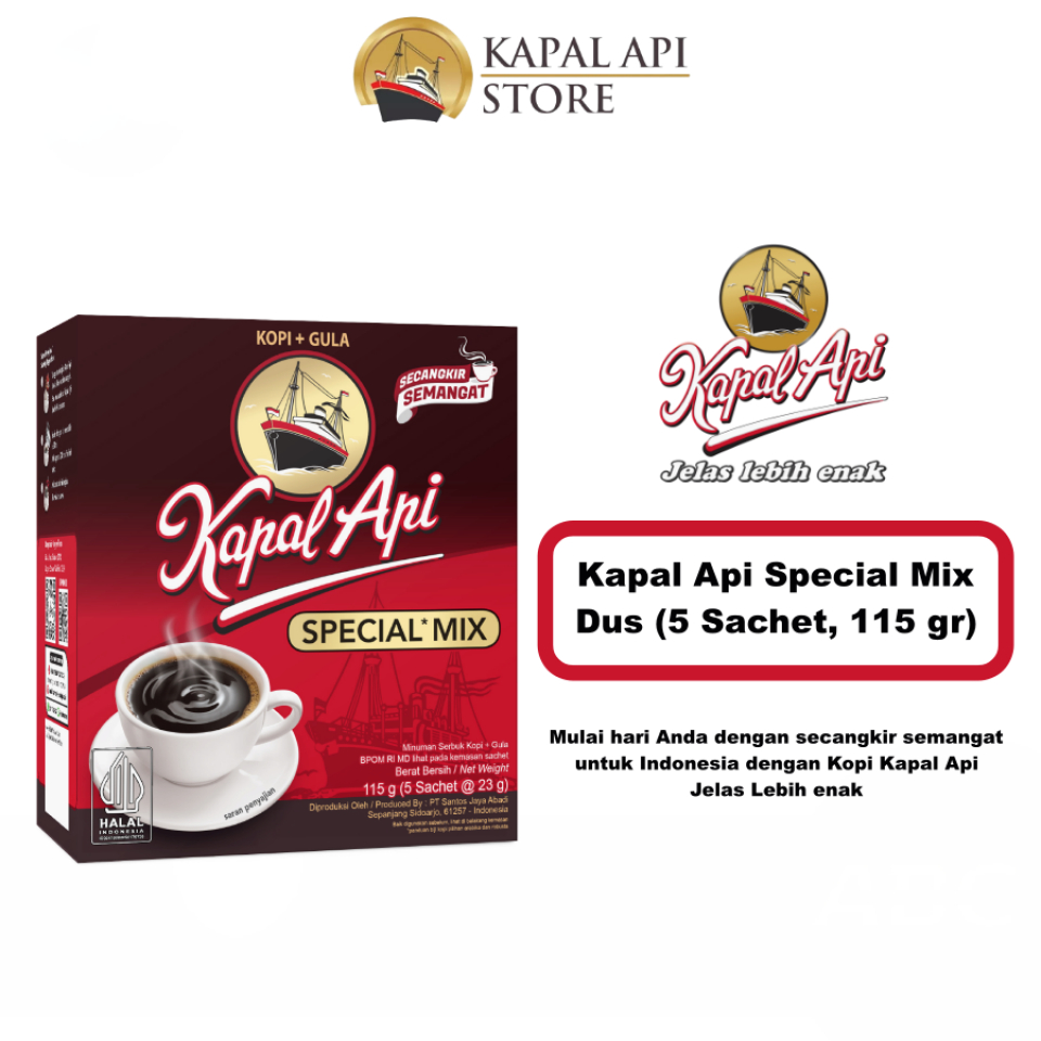 

[oddsolshop] pekanbaru/Kapal Api Special Mix 5 PCS 23GR Minuman Bubuk Instan Coffee Powder Drink