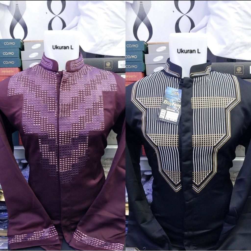 [UKURAN L] Baju Koko Warna Bin Zein Silvina