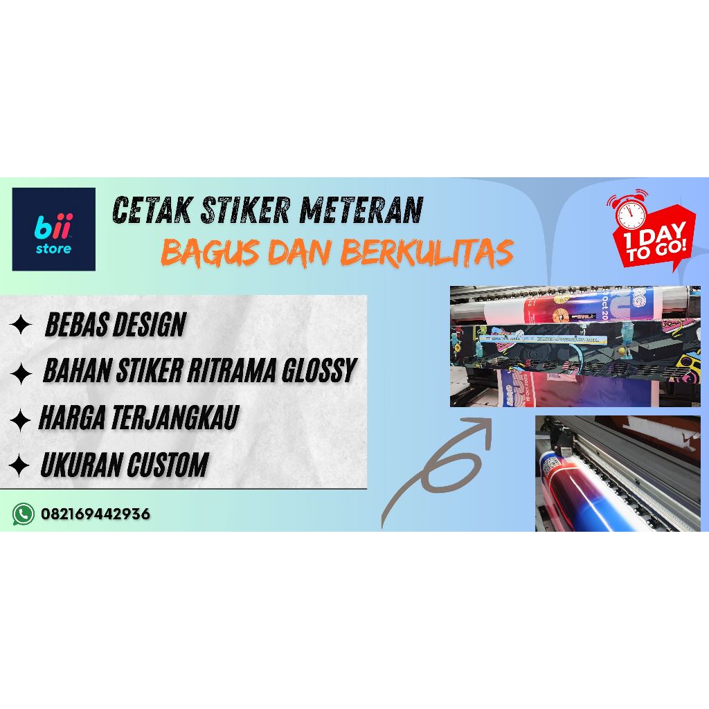 

Cetak Stiker Meteran Bagus,berkualitas dan cepat