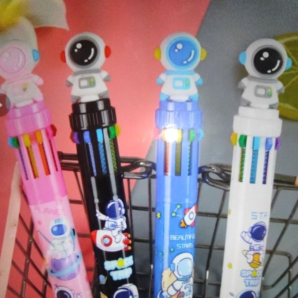 

Pen cetek 10 warna warni pulpen gel untuk sekolah kantor