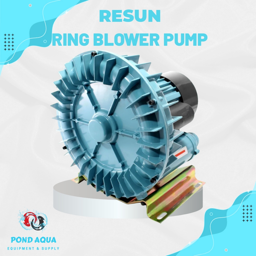 Aerator Kolam Koi Resun GF 750W Air Pump Ring Jet Blower Turbo Pump