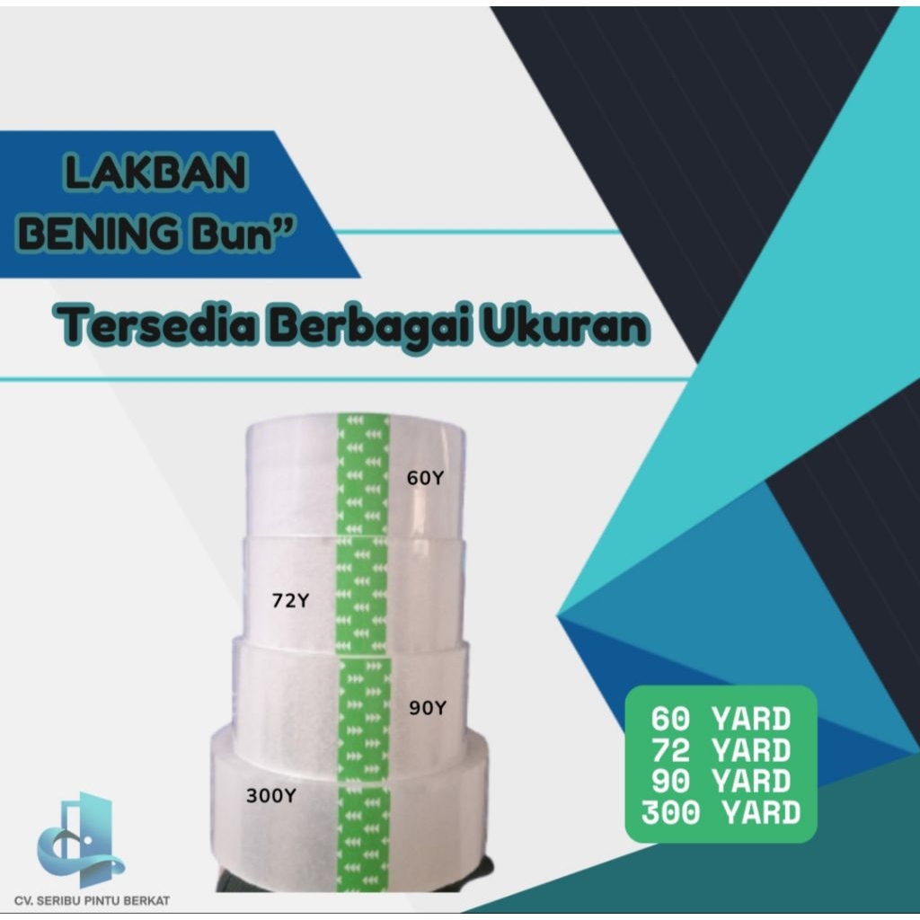 

LAKBAN BENING BUN BUN (BERBAGAI UKURAN)
