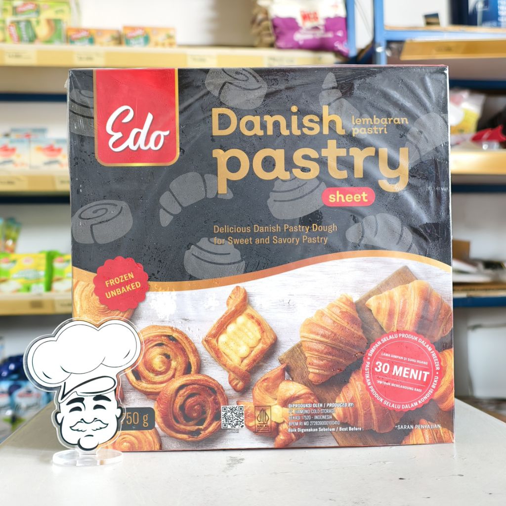 

Edo Danish Pastry 750Gr / Kulit Danish Pastry 750Gr / Danish Pastry Dough Edo 750Gr