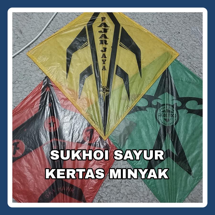  Layangan Sukhoi Sayur Aduan (kertas minyak)