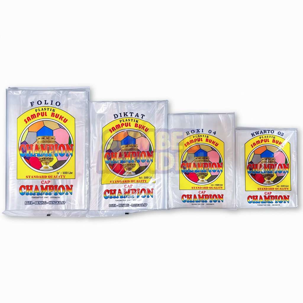 

Sampul Buku Plastik CHAMPION Folio Diktat Boxi Kwarto [1 PACK]