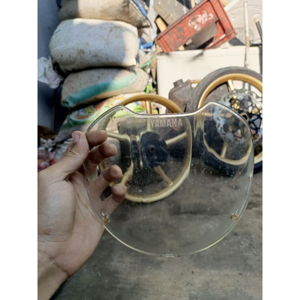 visor yamaha 125z ori pnp batok fizr bekas