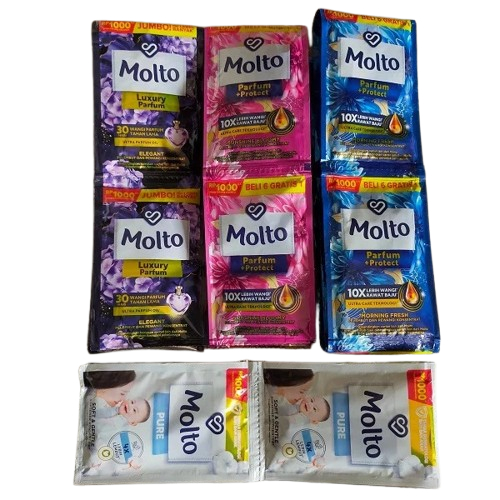 (6 SACHET) MOLTO 1000 PEWANGI PAKAIAN SACHET / 18ML