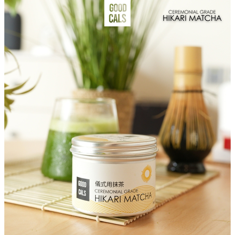 

Matcha Ceremonial Grade Matcha Powder GOODCALS: Uji, Hikari, Kanso - Bubuk Matcha Murni 30g