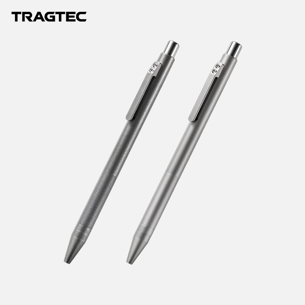 

TRAGTEC Titanium Push-Type Ballpoint Pen Pocket Clip EDC Pen Alat Tulis Pulpen