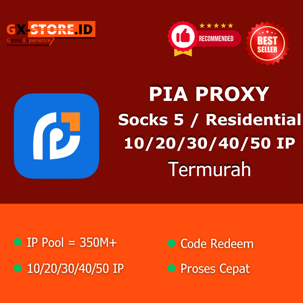 Code Redeem Pia Proxy Socks5 / Residential ( Termurah )