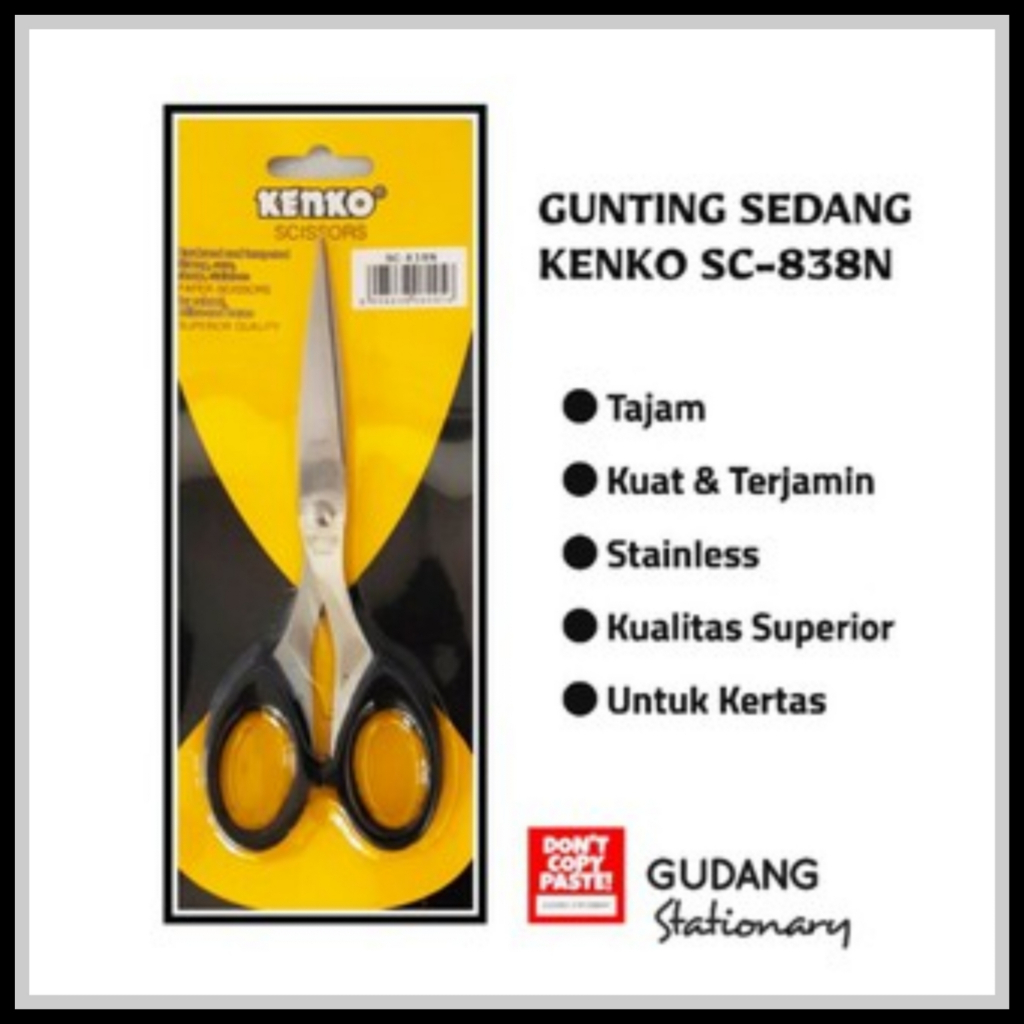

Gunting Sedang | Scissors Paper SC-838N KENKO