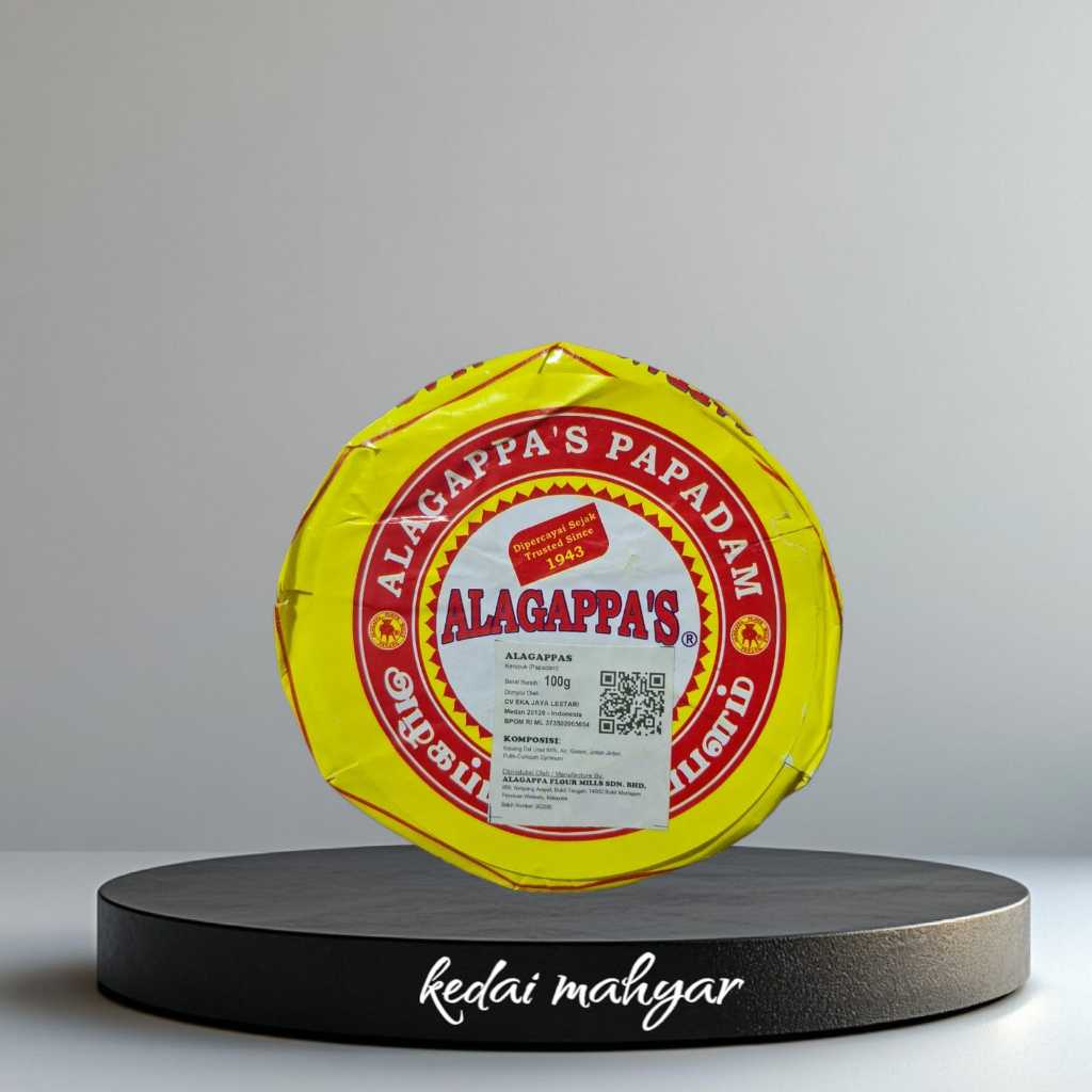 

Alagappa's papadam india 100gr