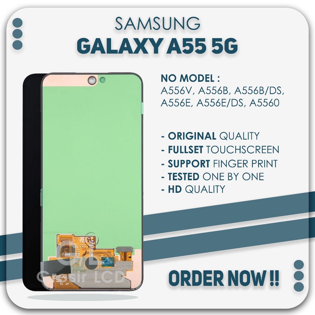 Grosir LCD Samsung Galaxy A55 5G (A556B) - Finger Print Fullset Touch Screen