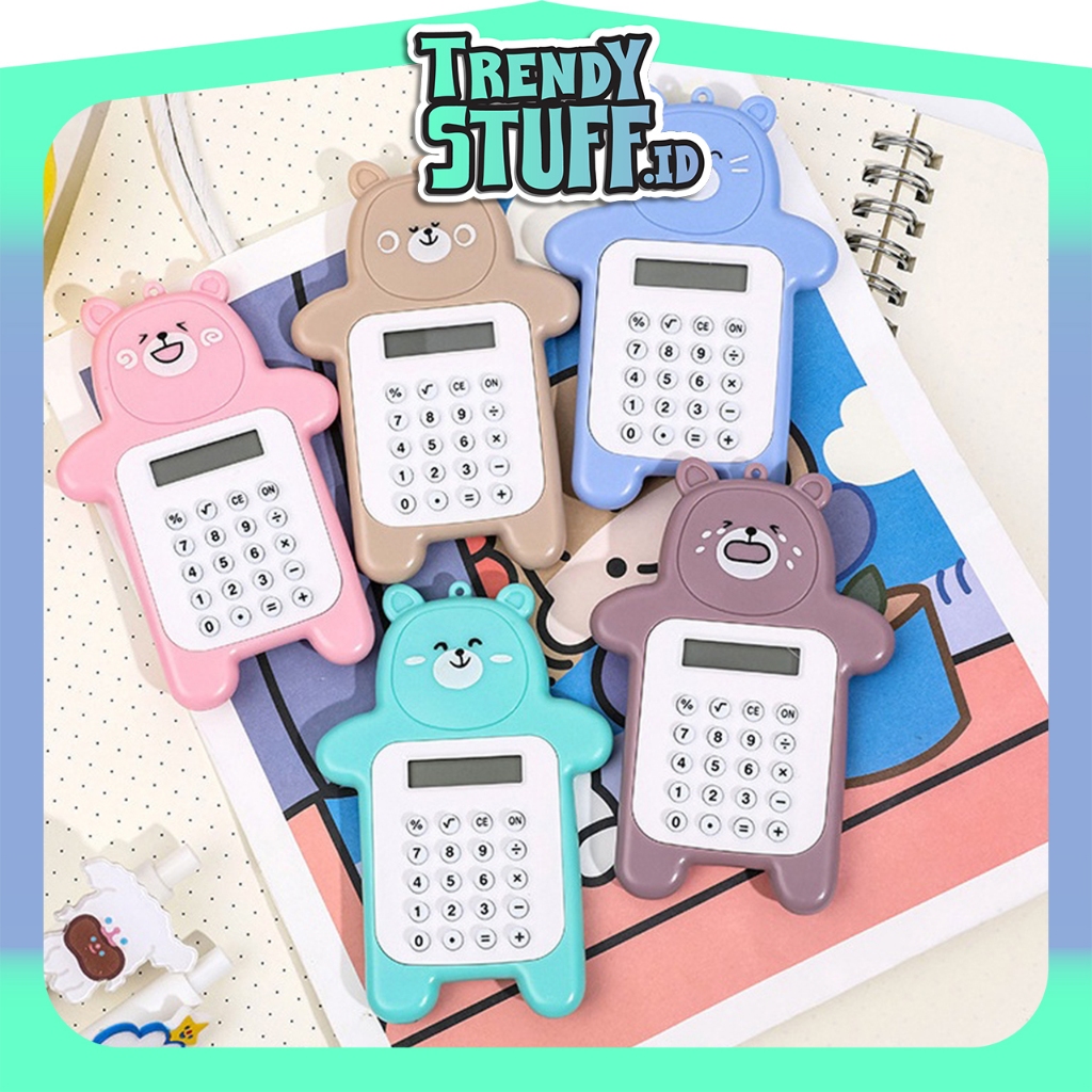 

TrendyStuff.id Calculator Mini Portable Motif Bear Kalkulator Portable Mini Beruang Kalkulator Unik Kalkulator 8 Digit Mini Portable Kalkulator Beruang Tombol Karet Kalkulator Sekolah /Stationary Warna Warni S088