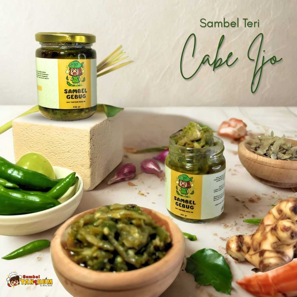 

SAMBEL TANTRUM - Sambal Teri Cabe Ijo | Sambal Rumahan Pedas Gurih | Sambal Ikan Teri | Homemade | Sambal Premium | Sambal Murah