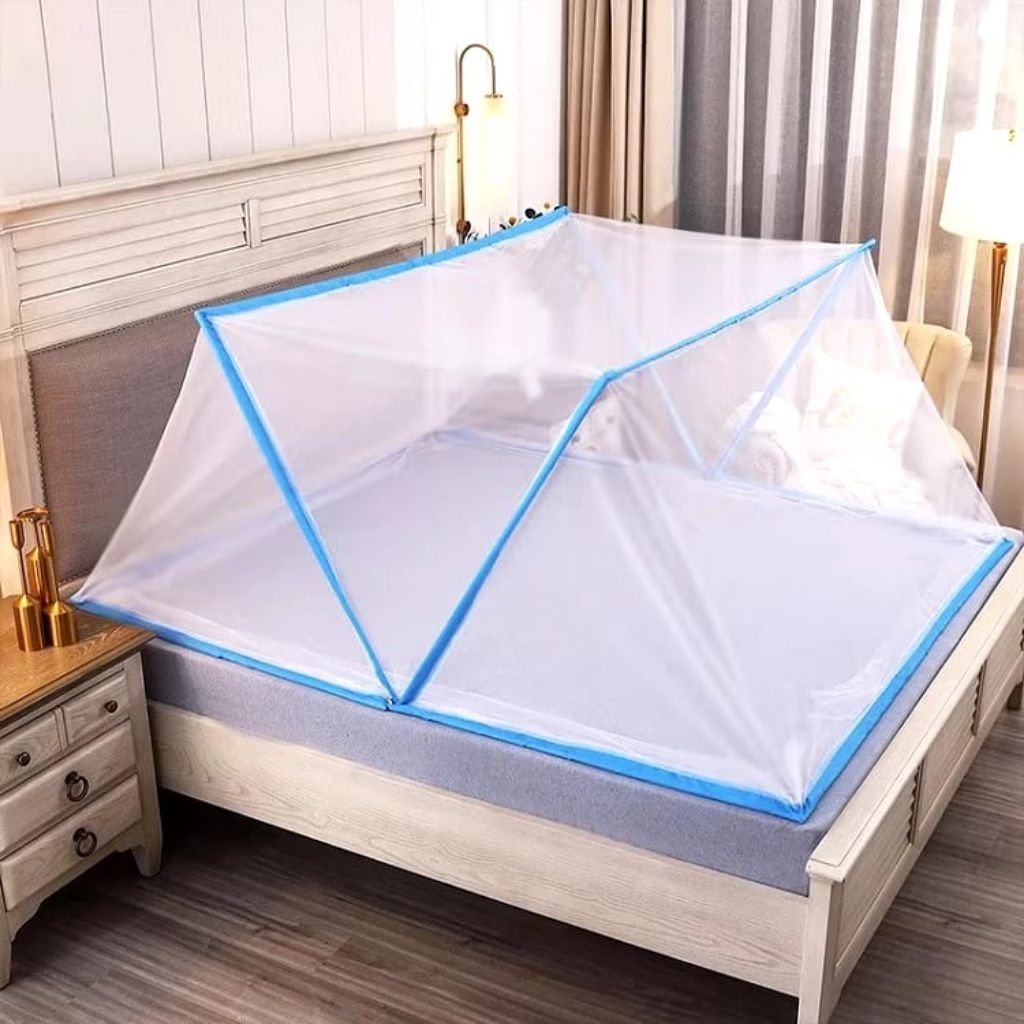 Kelambu Lipat Jumbo Portable / Kelambu Tenda / Kelambu Kotak / Kelambu Trapesium Super