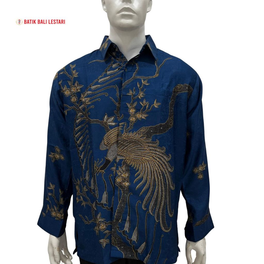 Batik Bali Lestari Couple Kemeja Pria & Midi Dress Wanita (MBO01/MBE02)