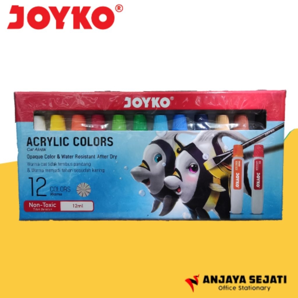 

Acrylic Colors Joyko 12ML 12 Warna | Cat Akrilik