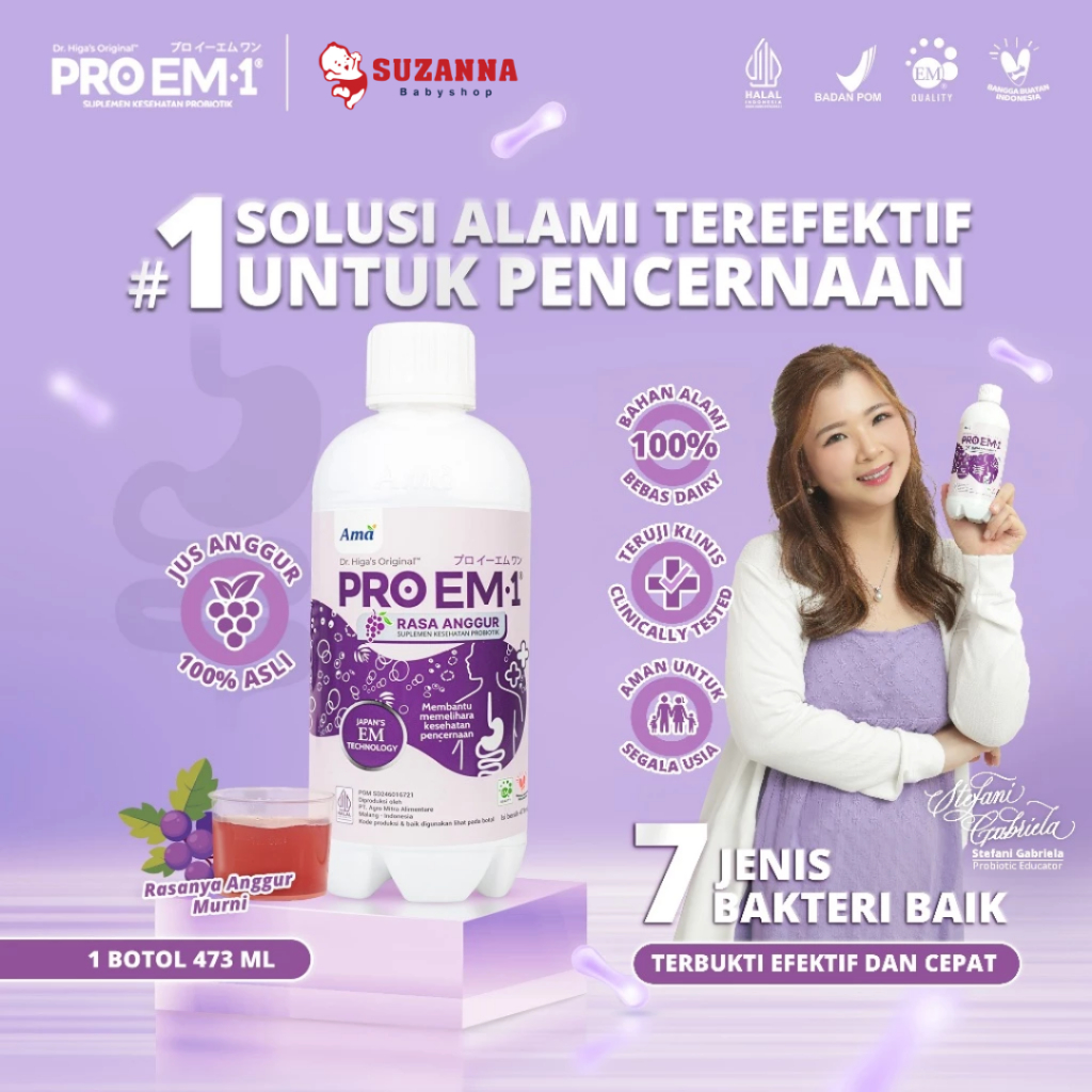 PRO EM1 Rasa Anggur 473ml Suplemen Probiotik