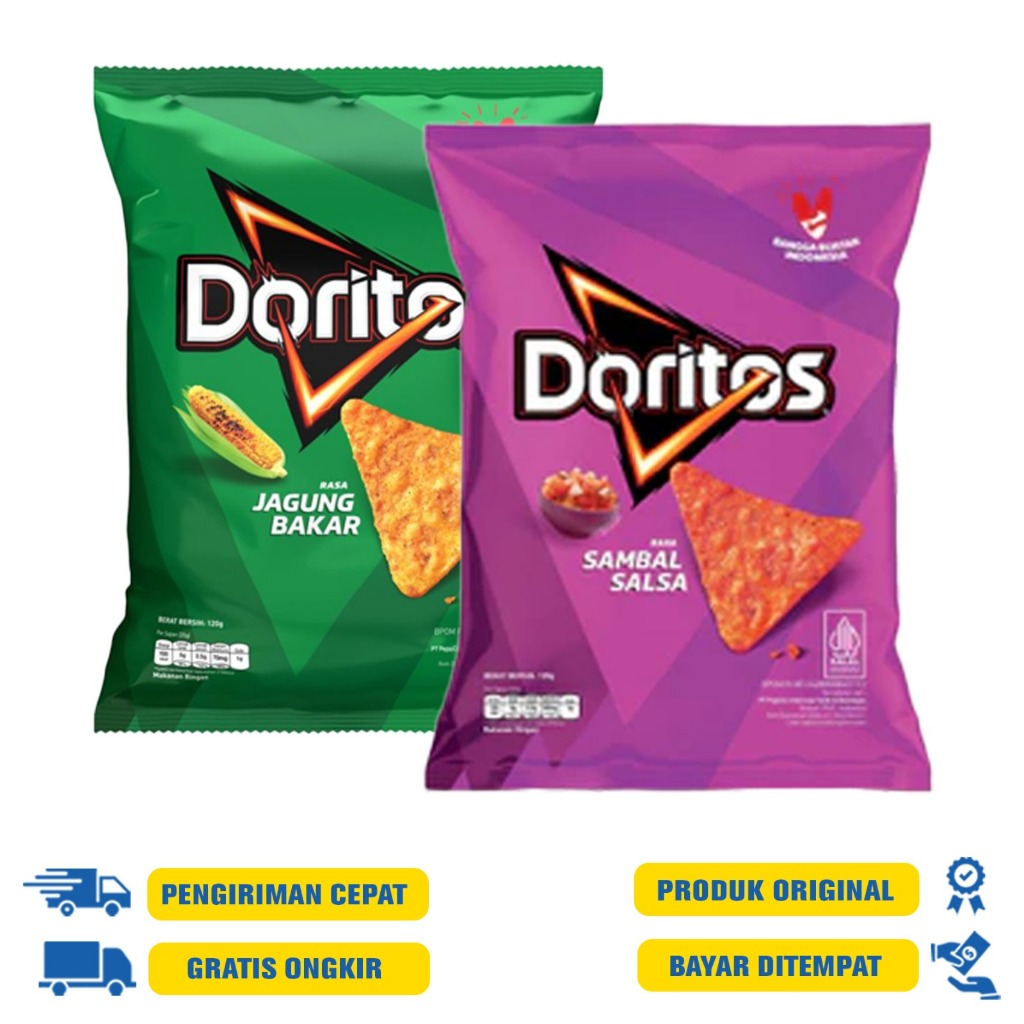 

Doritos Snack 55 Gram - Jagung Bakar | Sambal Salsa