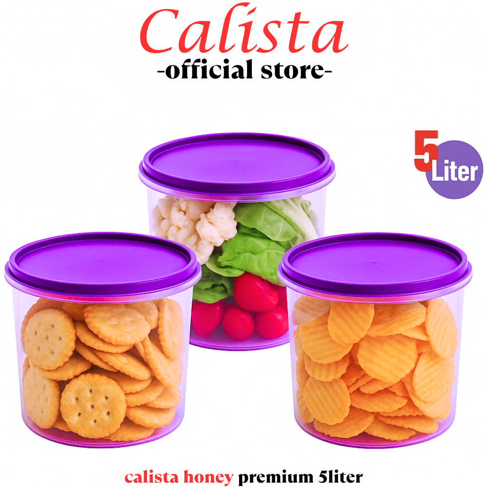 [ CALISTA ] TOPLES PLASTIK BENING HONEY 5L TOPLES KERUPUK BESAR JUMBO TOPLES KUE KERING KEDAP UDARA
