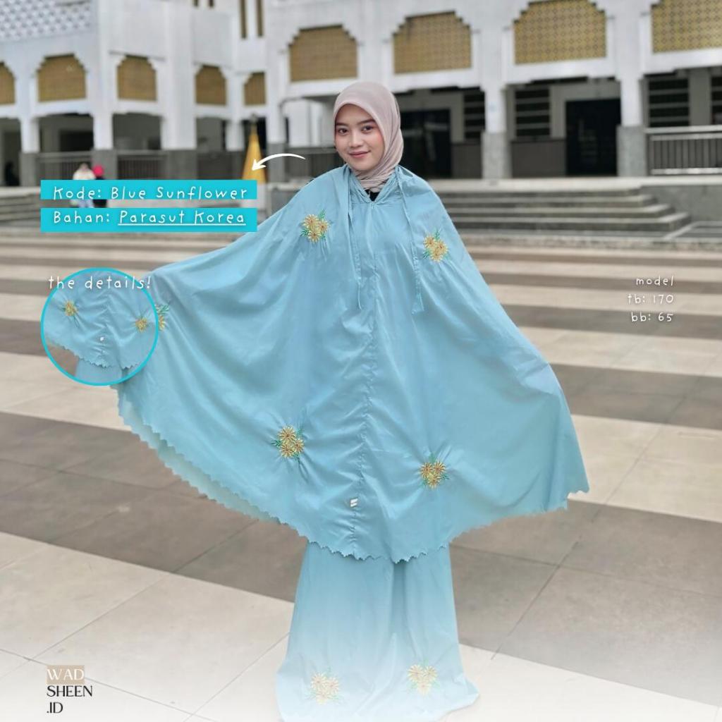 Mukena Parasut Korea Bordir I Mukena Travel Mini Parasut Bordir I Mukena Bordir Travel I Mukena Trav