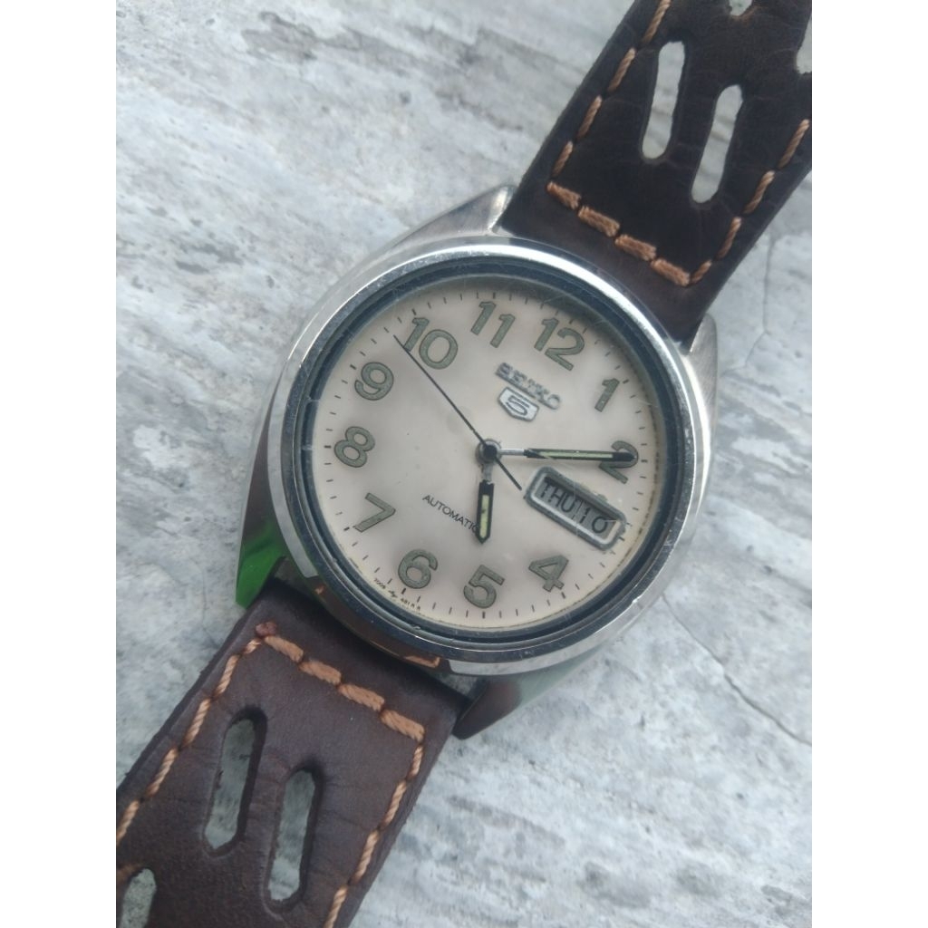 Seiko 7009 Military original Water resist - Jam tangan pria otomatis second